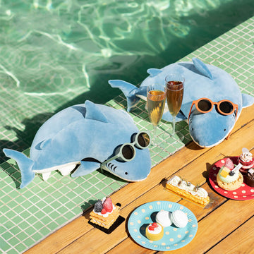 White Shark Plush Stuffed Animal Pillow